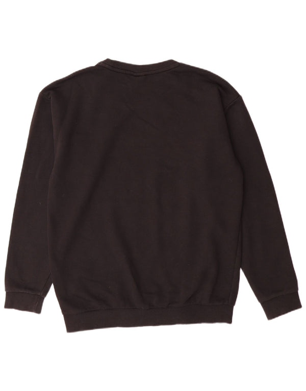 PUMA Damen Übergroßer Grafik-Sweatshirt-Pullover UK 10 Small Schwarz