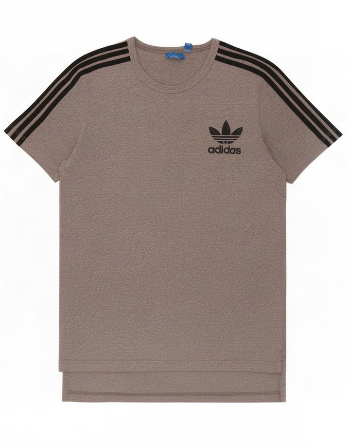 Adidas Herren T-Shirt Top mittelgraue Baumwolle