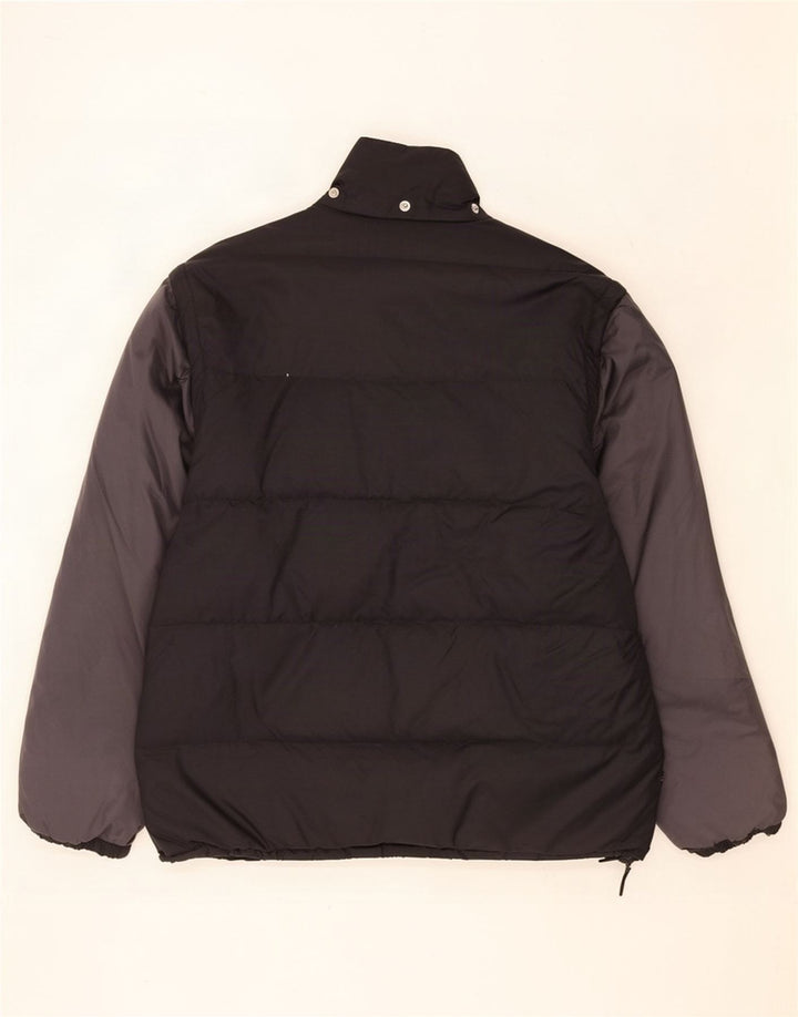 Adidas Herren Wattierte Jacke UK 40/42 Medium Schwarz Colourblock Polyamid