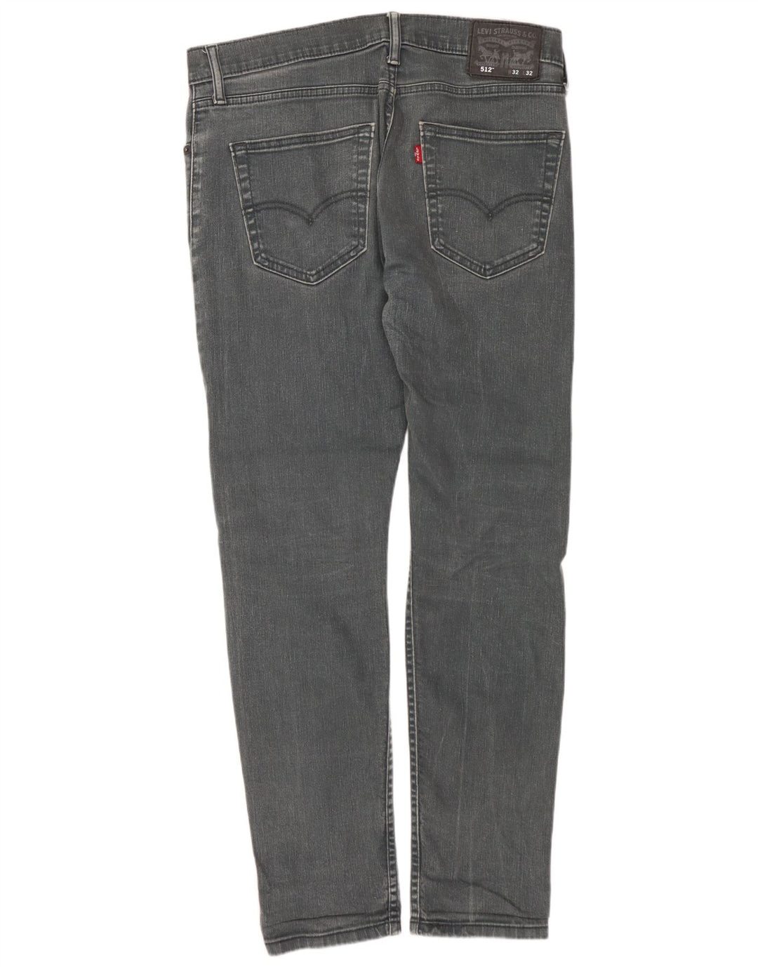 LEVI'S Herren 512 Slim Tapered Jeans W32 L32 Graue Baumwolle