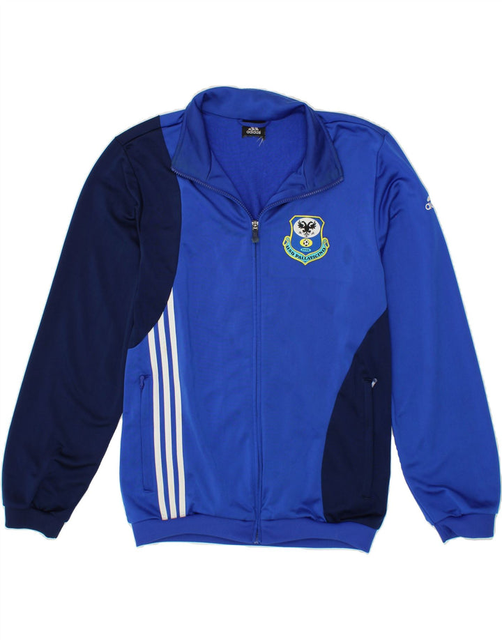 ADIDAS Mens Tracksuit Top Jacket Medium Blue Colourblock Polyester Vintage Adidas and Second-Hand Adidas from Messina Hembry 