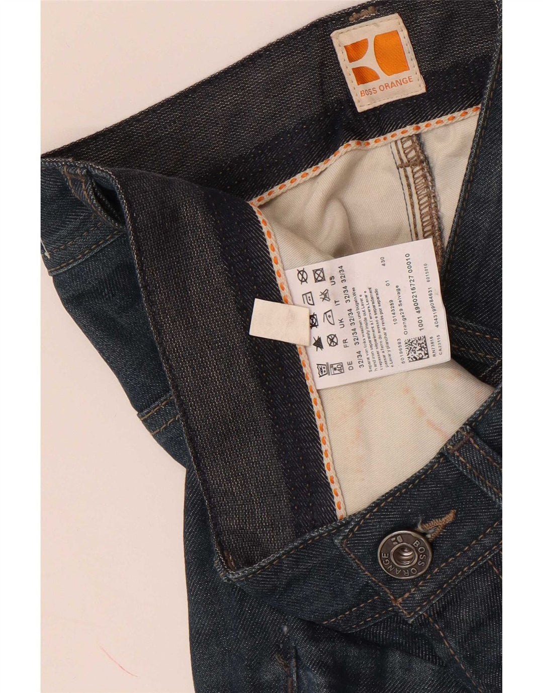 Hugo Boss Herren Slim Jeans W32 L34 Blaue Baumwolle