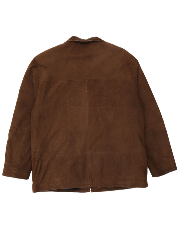 Bugatti Herren Lederjacke UK 38 Mittelbraunes Leder