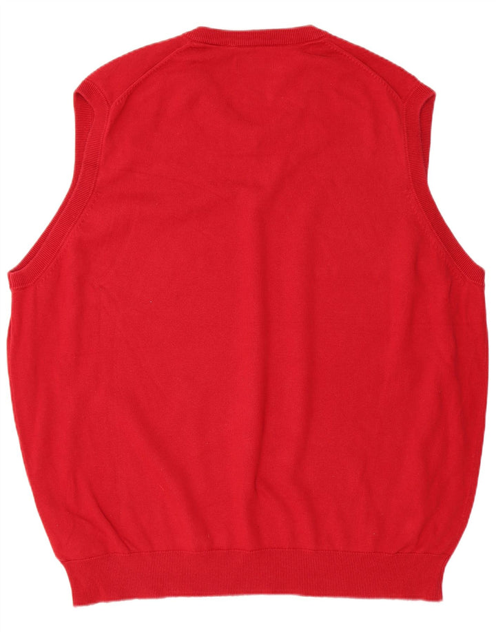 CHAPS Mens Vest Tank Top 2XL Red