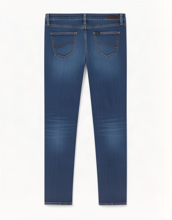 Lee Damen Scarlett Skinny Jeans W28 L31 Blaue Baumwolle