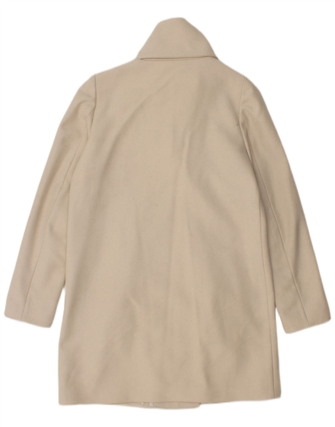Benetton Damen Mantel IT 42 Mittelweiße Wolle