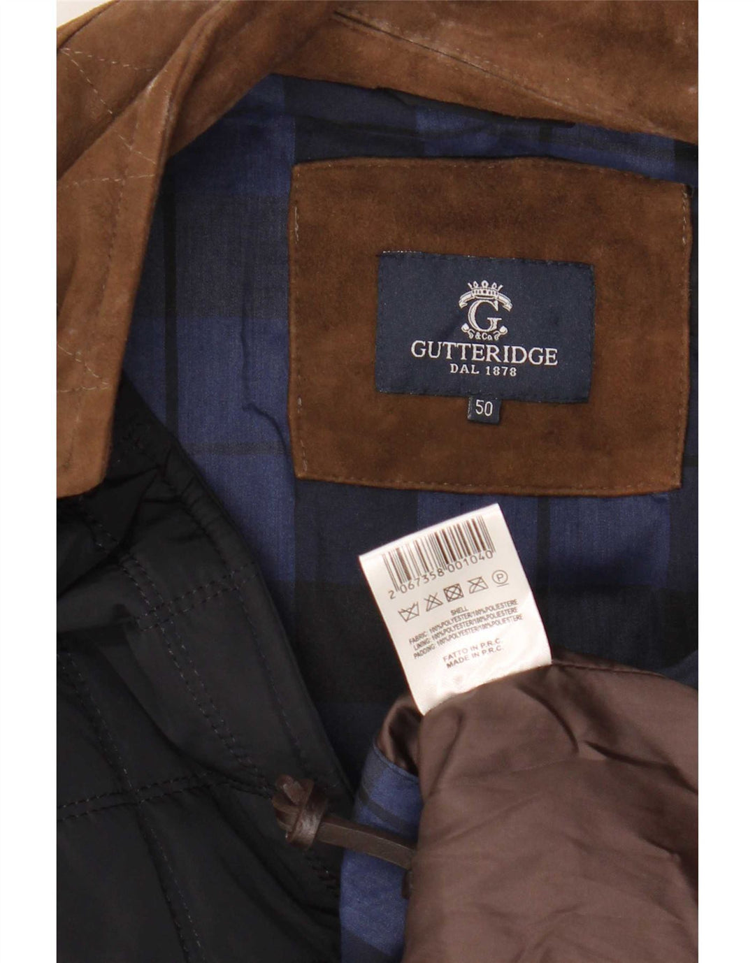 Gutteridge Herren Utility Jacke IT 50 Large Marineblau Colourblock Polyester