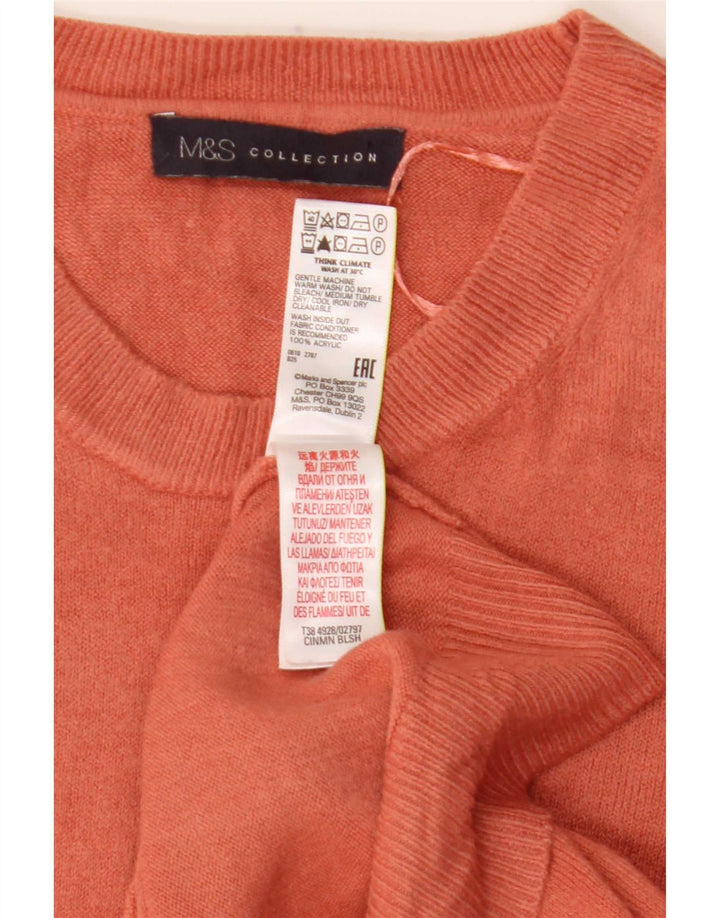 Marks & Spencer Damen-Pullover mit U-Boot-Ausschnitt, Gr. 16, Orange