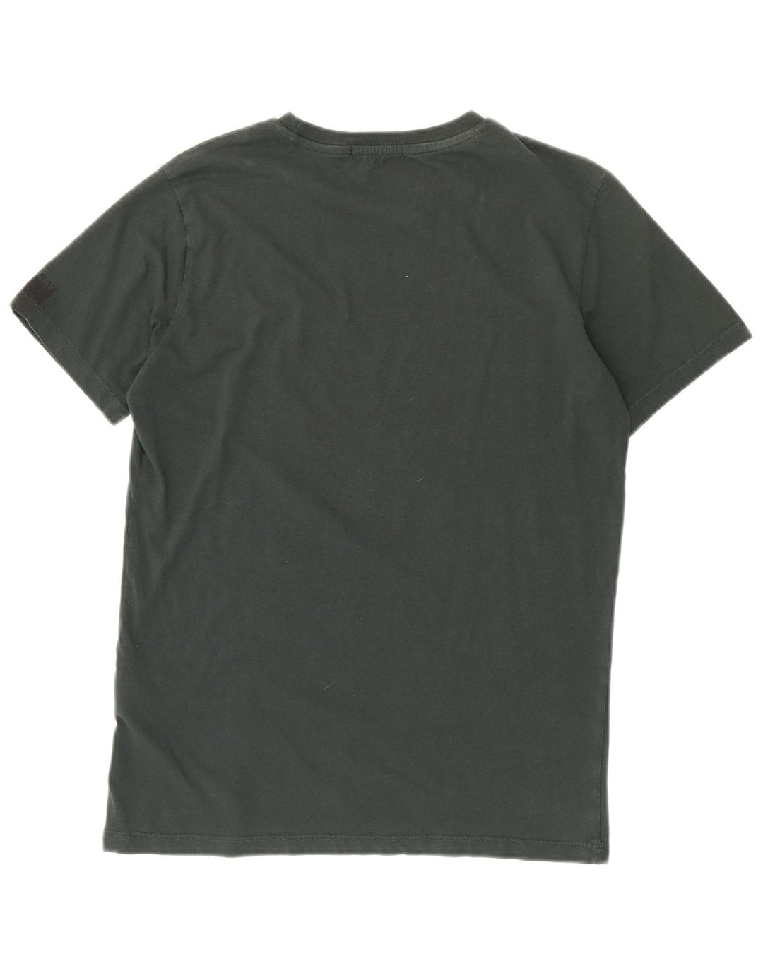 Replay Herren-T-Shirt-Oberteil aus mittelgrüner Baumwolle