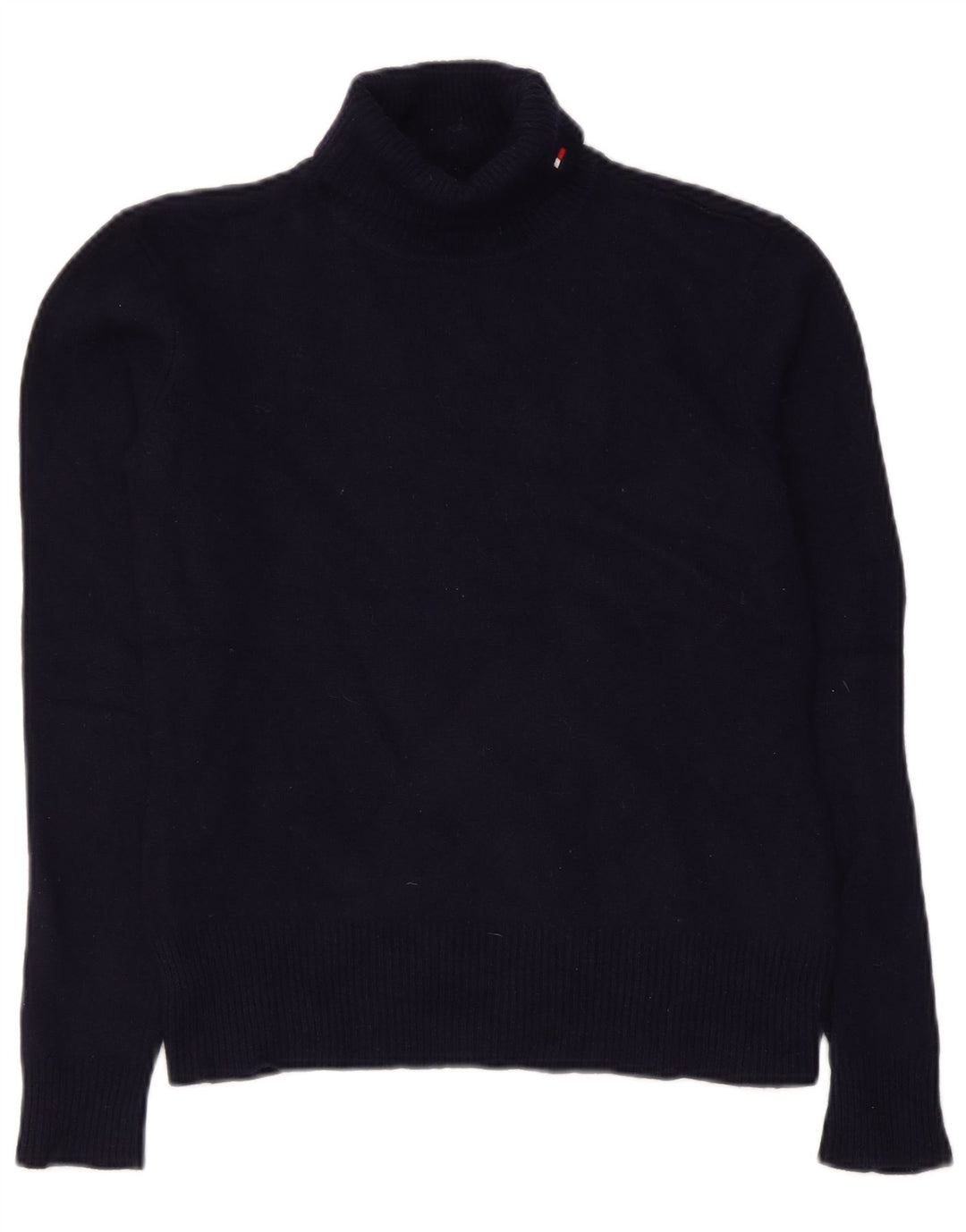 Tommy Hilfiger Rollkragenpullover für Damen, Gr. 12, mittleres Marineblau