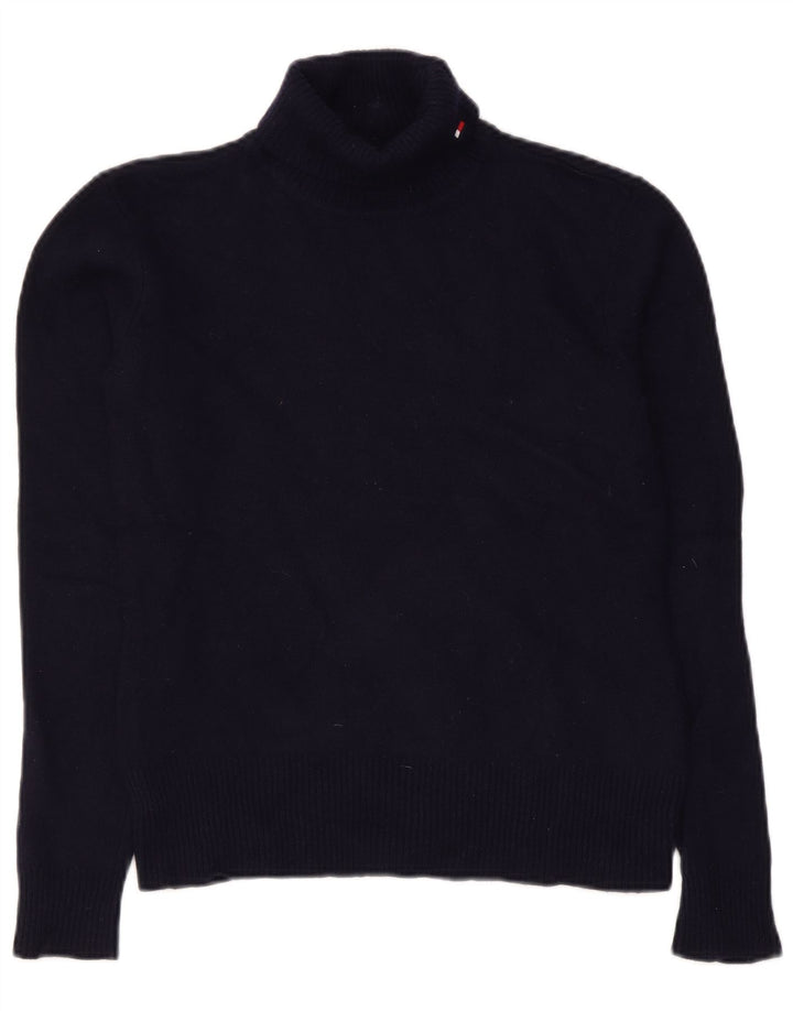 Tommy Hilfiger Rollkragenpullover für Damen, Gr. 12, mittleres Marineblau