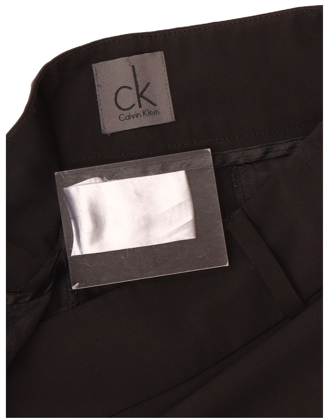 Calvin Klein Damen Slim Freizeithose W32 L32 Schwarz Polyester