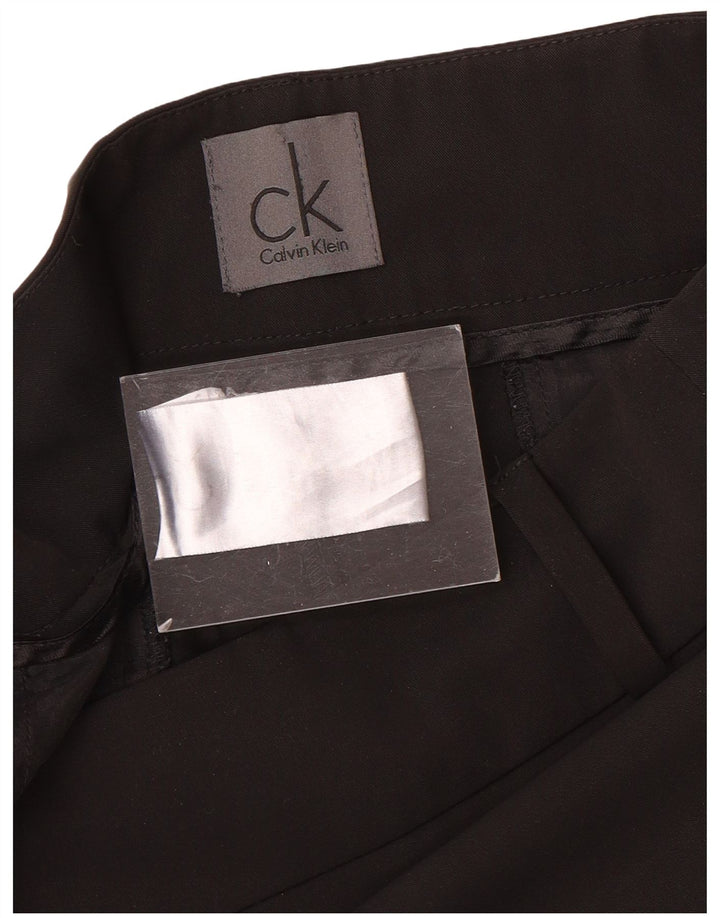 Calvin Klein Damen Slim Freizeithose W32 L32 Schwarz Polyester