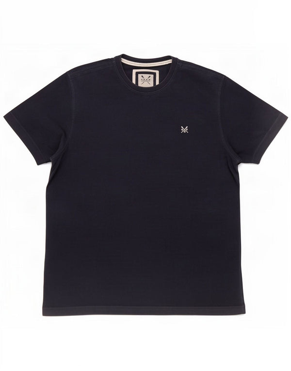 Crew Clothing Herren T-Shirt Top XL Marineblau Baumwolle
