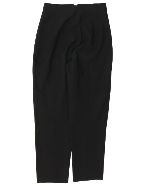 Zara Damen Tapered Anzughose Medium W28 L27 Schwarz Polyester