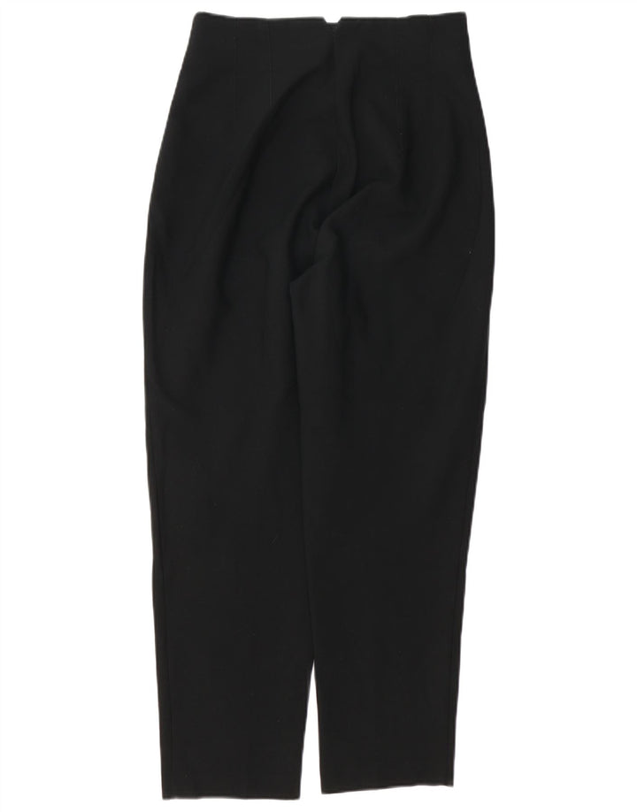 Zara Damen Tapered Anzughose Medium W28 L27 Schwarz Polyester
