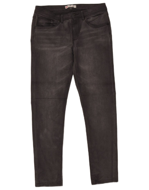 LEVI'S Mädchen 711 Skinny Jeans 15–16 Jahre W30 L27 Graue Baumwolle