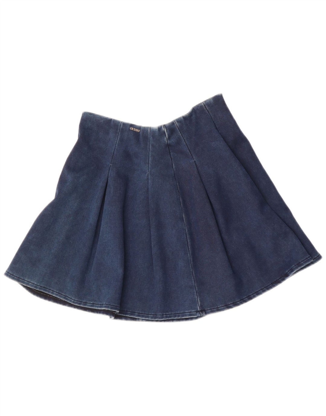 Guess Mini-Jeansrock für Damen, W28, mittelmarineblaue Baumwolle