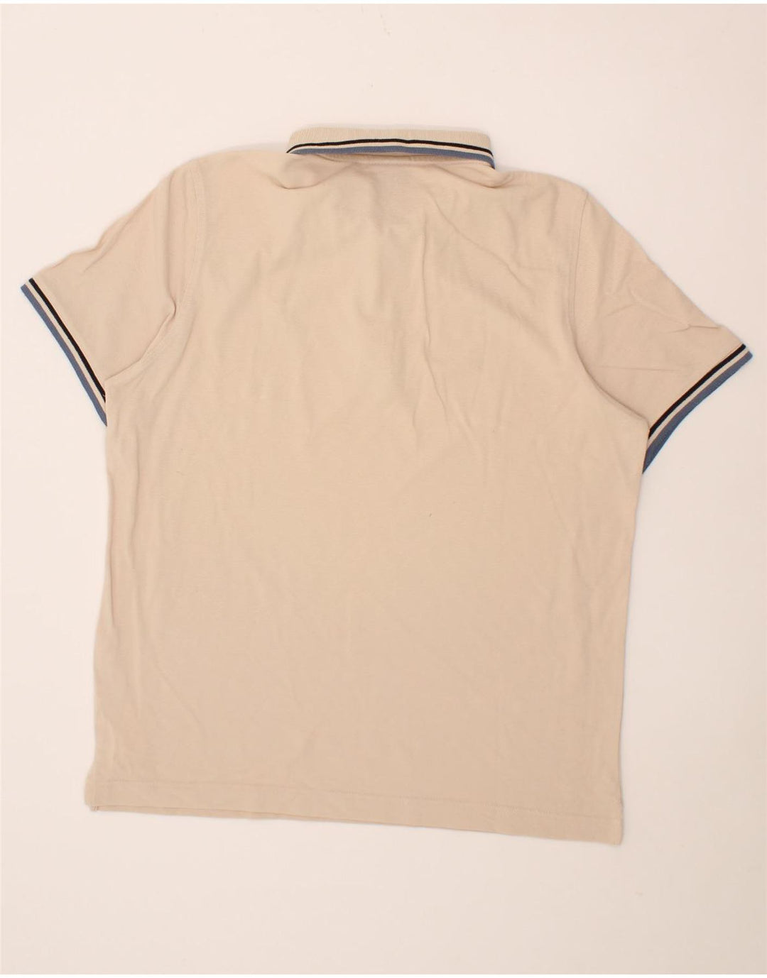 LOTTO Mens Polo Shirt XL Beige Cotton Vintage Lotto and Second-Hand Lotto from Messina Hembry 