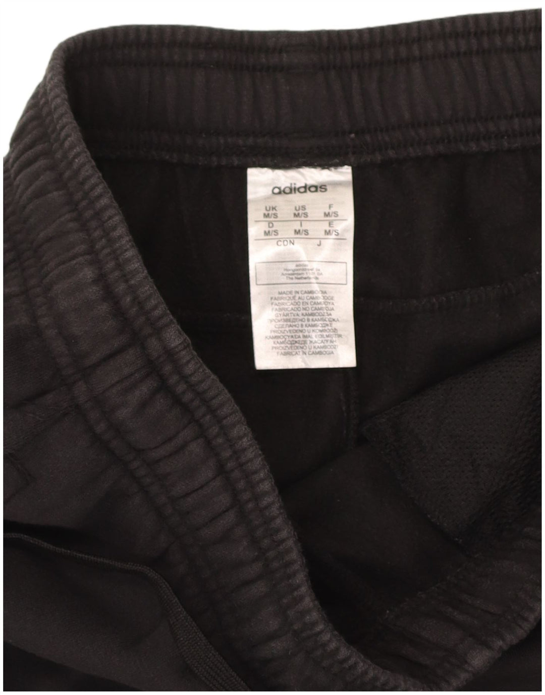 ADIDAS Mens Tracksuit Trousers Joggers Medium  Black Cotton