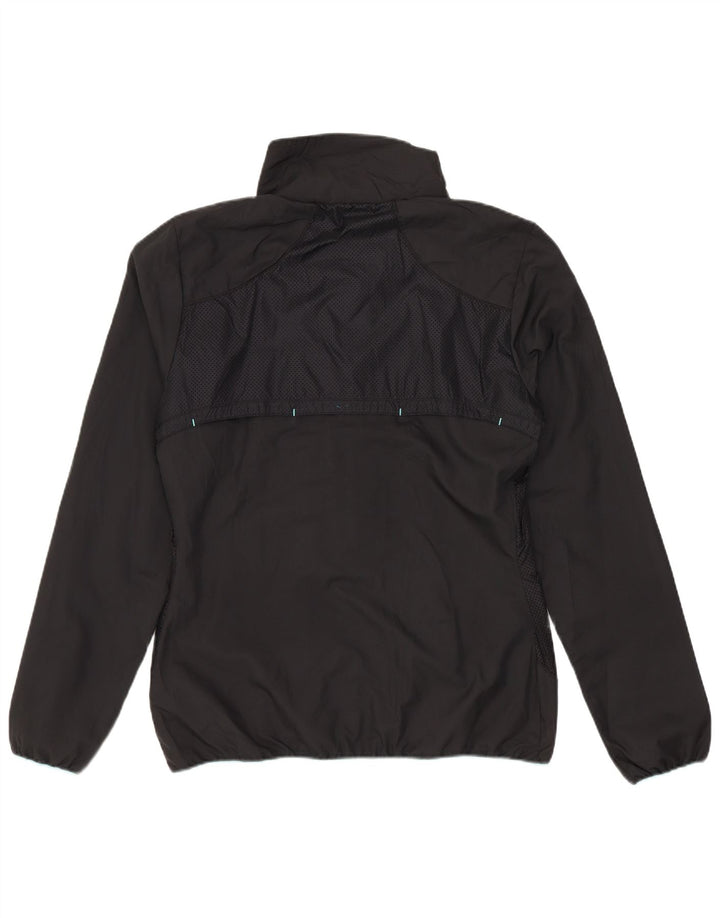 Reebok Damen Trainingsanzug Top Jacke UK 14 Medium Schwarz