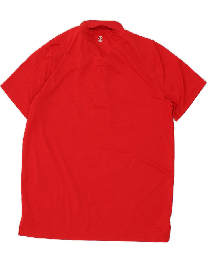 IZOD Mens Polo Shirt Large Red Polyester Vintage Izod and Second-Hand Izod from Messina Hembry 