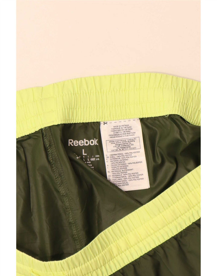 Reebok Damen Sportshorts UK 16 Large Khaki Polyester