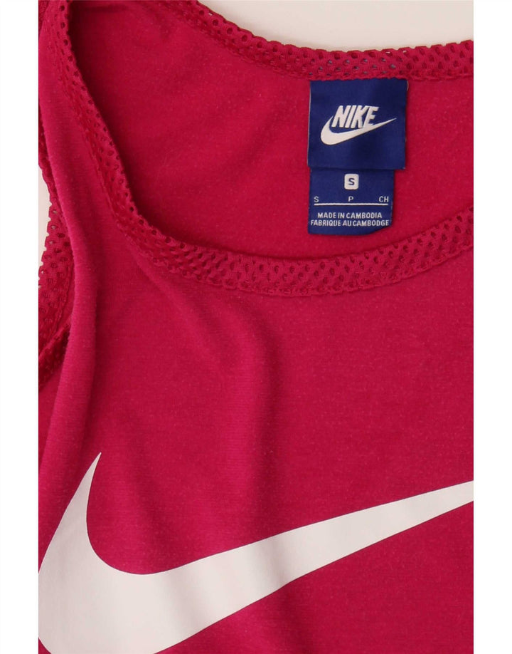Nike Damen Graphic Vest Top UK 10 Small Pink