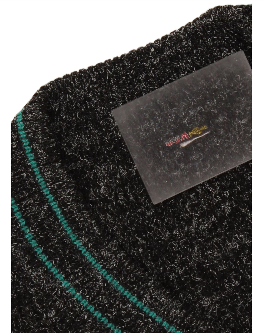 Vintage Herren V-Ausschnitt Pullover Pullover XL Schwarz Acryl