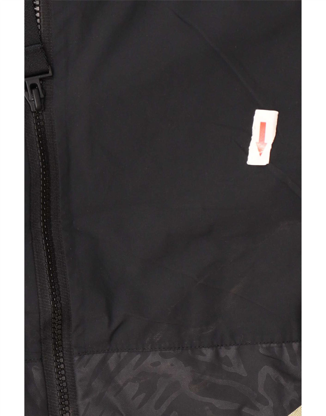 Adidas Herren-Regenjacke mit Kapuze, Größe 40, groß, schwarz, geometrisch
