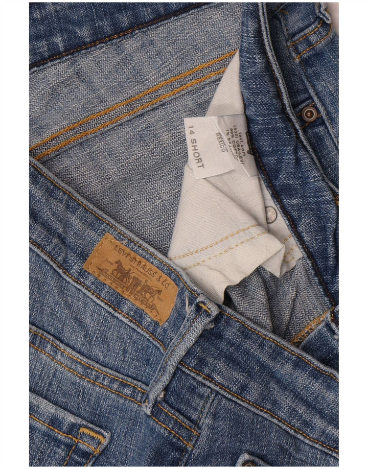 Levi's Damen 545 Low Bootcut Jeans US 14 XL W36 L31 Blaue Baumwolle