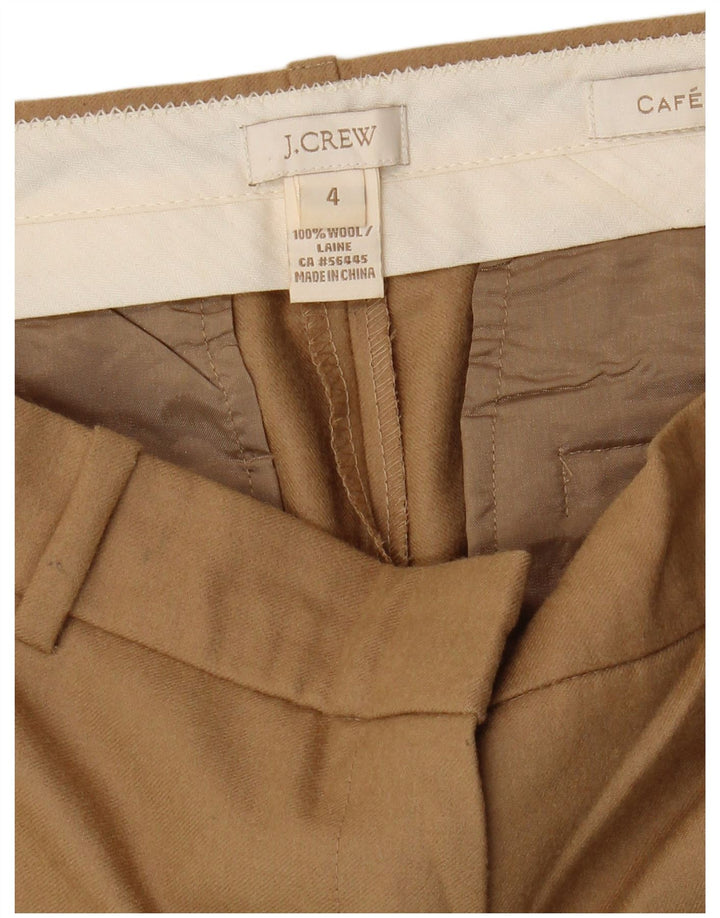 Gerade Capri-Hose für Damen von J. CREW, US 4, Größe S, W30, L26, Beige, Wolle