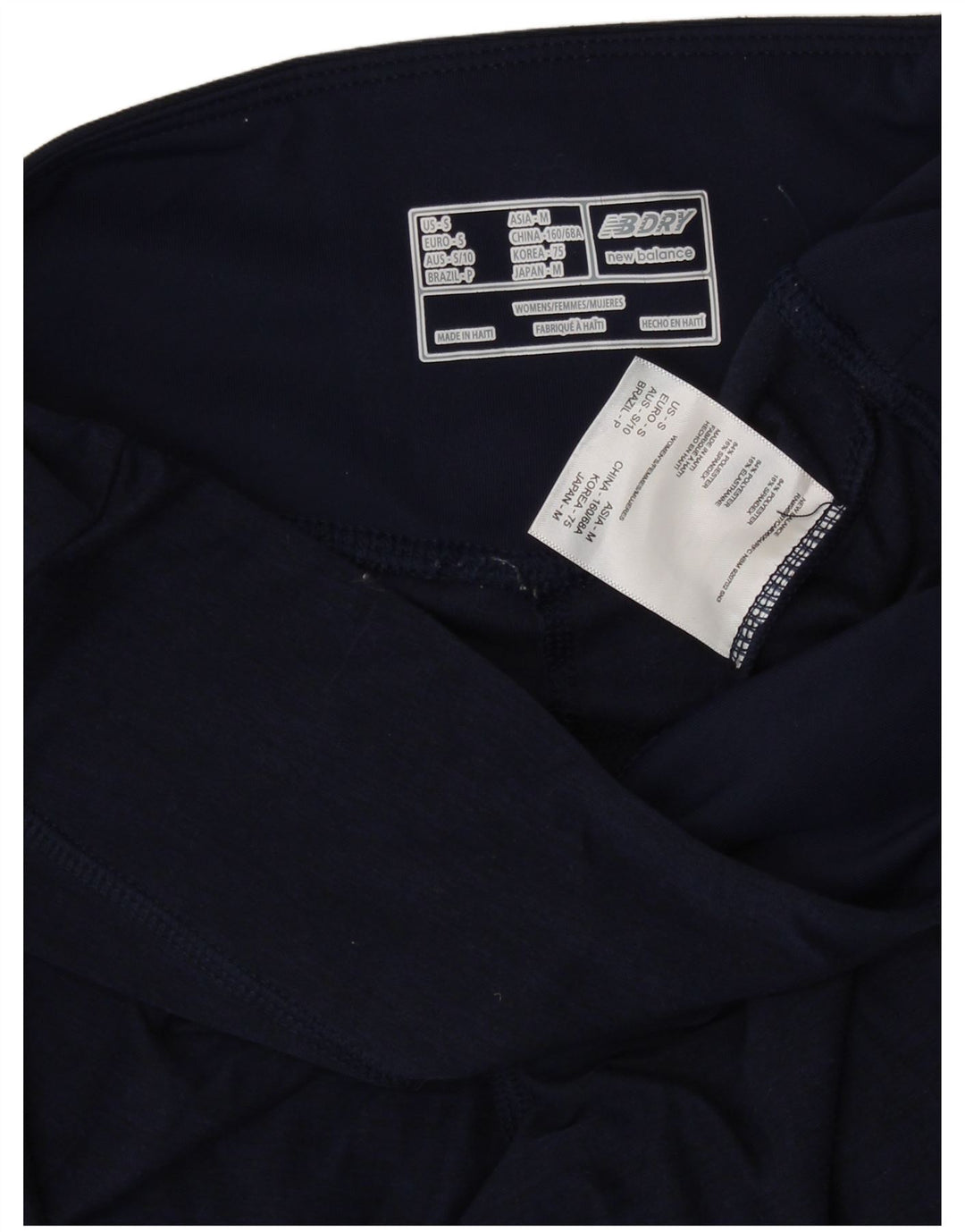 NEW BALANCE Damen Leggings UK 8 Small Marineblau Polyester