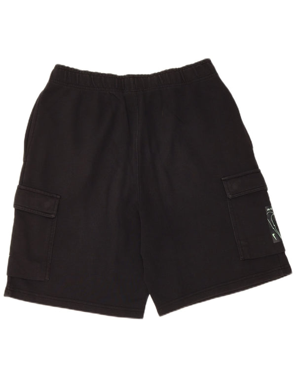 Nike Herren-Sportshorts mit Standard-Passform, mittelschwarze Baumwolle