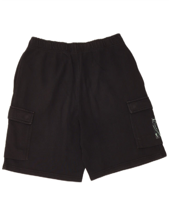 Nike Herren-Sportshorts mit Standard-Passform, mittelschwarze Baumwolle