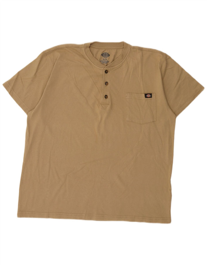 Dickies Herren Regular T-Shirt Top XL Beige Baumwolle