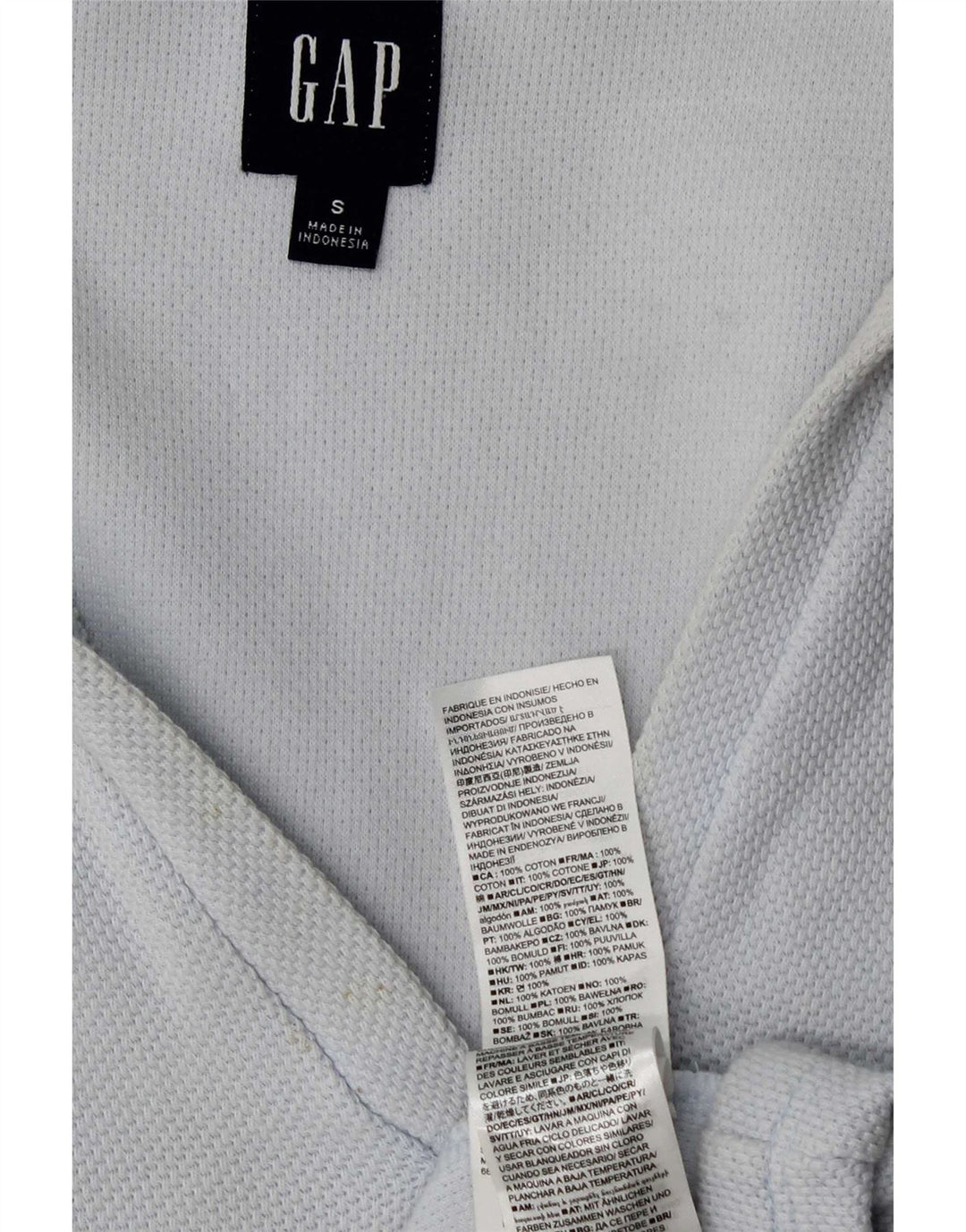 Gap Damen-Polokleid in Übergröße, Gr. 10, Größe S, Blau, Baumwolle