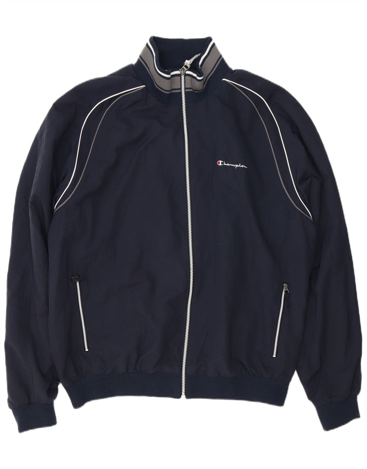 CHAMPION Herren-Trainingsanzug-Oberteil, Jacke, 2XL, Marineblau, Polyester