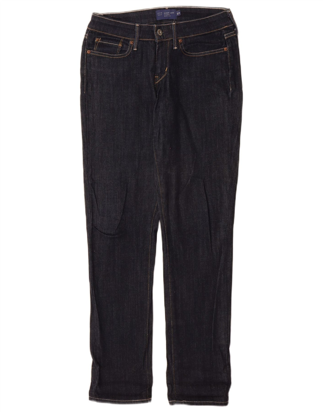 Levi's Damen Slight Curve Slim Jeans W27 L31 Marineblau Baumwolle