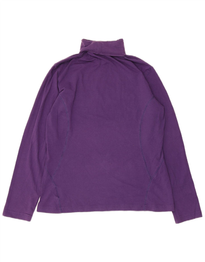 Nike Damen-Top mit Rollkragen, langärmelig, Größe L, Lila