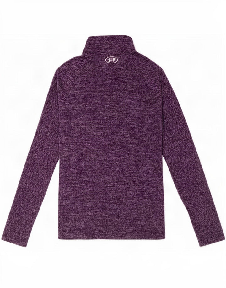 Under Armour Damen Heat Gear Pullover-Trainingsanzugoberteil, UK 14, Mittelviolett