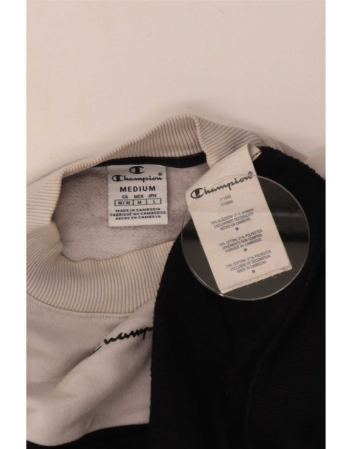 Champion Damen-Sweatshirt in Übergröße, Gr. 14, Mittelschwarz, Farbblock