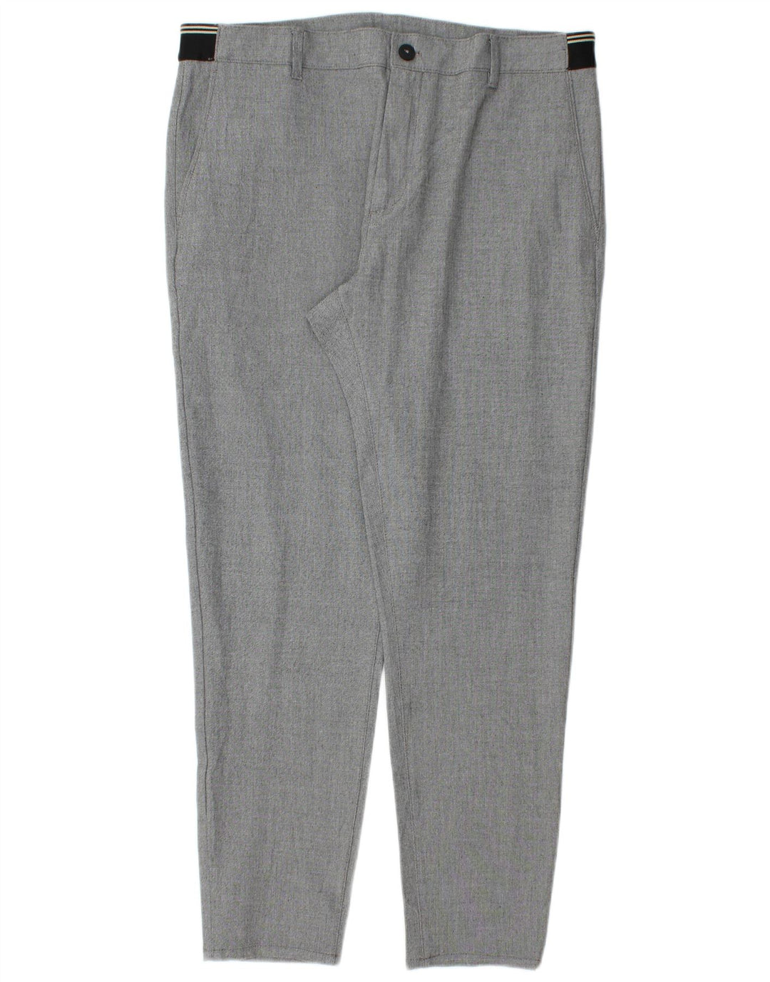 Zara Herren Tapered Chino-Hose, Größe L, W32, L29, Grau