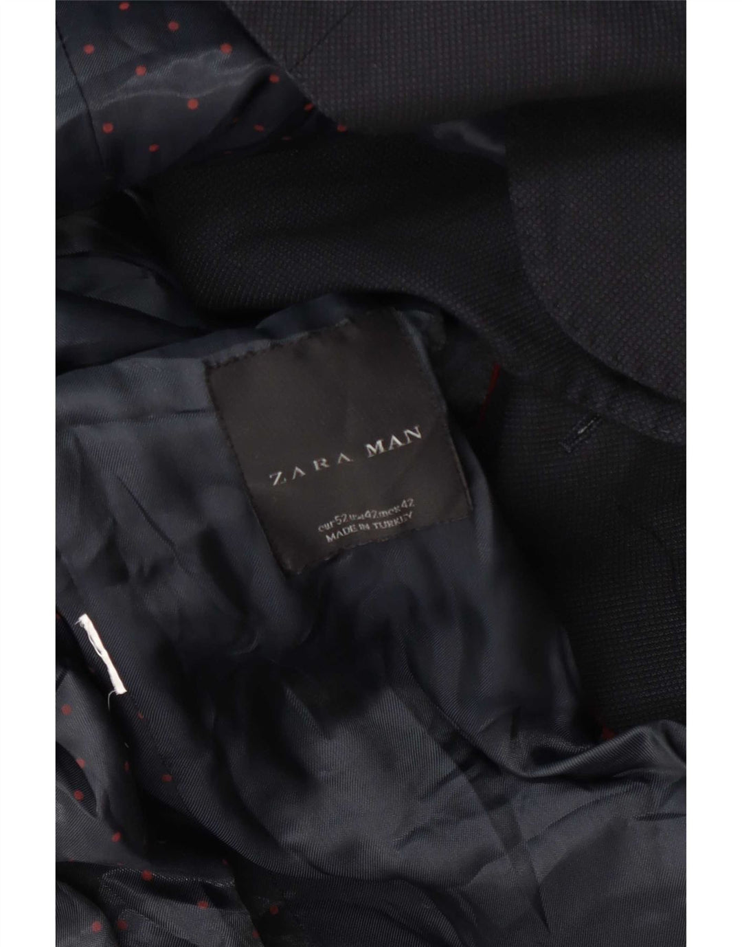 Zara Herren-Blazer mit 2 Knöpfen, EU 52, groß, Marineblau