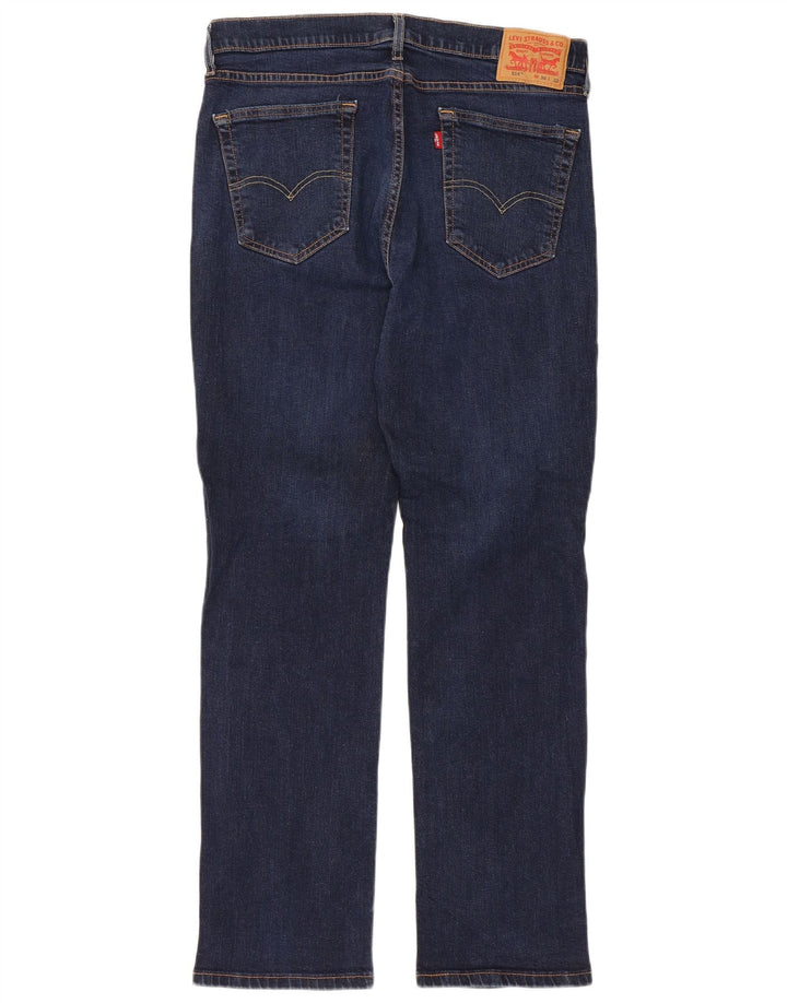 Levi's Herren 514 Straight Jeans W36 L32 Marineblaue Baumwolle