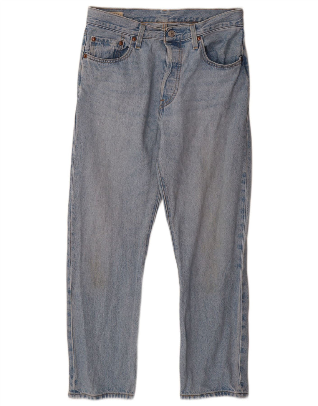 LEVI'S Herren 501 Straight Jeans W28 L26 Blaue Baumwolle