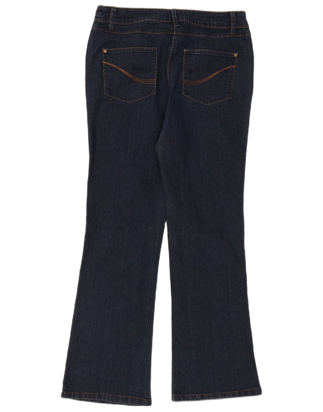 M&Co Damen Bootcut Jeans UK 14 Large W34 L30 Marineblaue Baumwolle