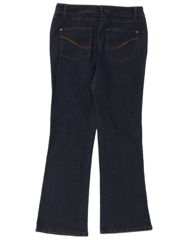 M&Co Damen Bootcut Jeans UK 14 Large W34 L30 Marineblaue Baumwolle