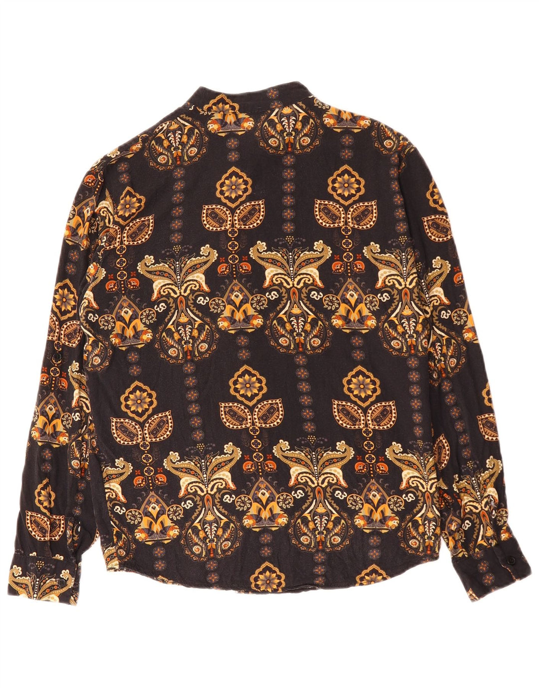 ADON Herrenhemd Small Schwarz Paisley