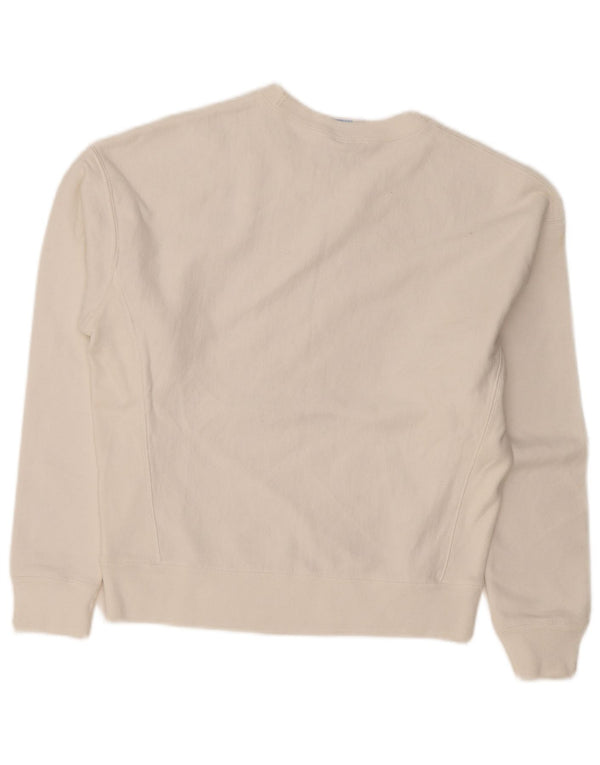 Champion Damen-Sweatshirt-Pullover, UK 14, mittelweiße Baumwolle